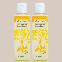 Gramiyaa: Cold Pressed Groundnut Oil  100ml (Pack of 2)